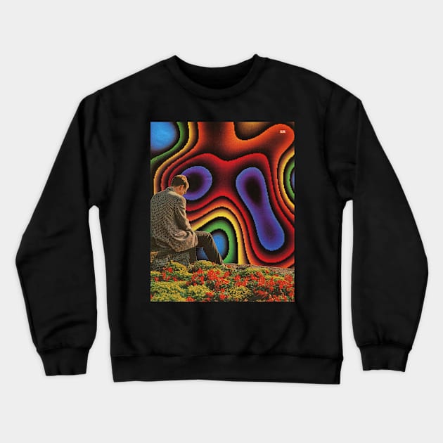 Whimsy of the Withdrawn Crewneck Sweatshirt by collageartbyandrewmcgranahan